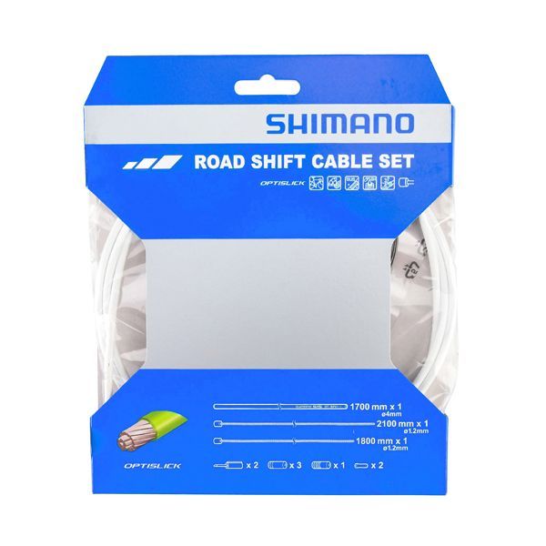 SHIMANO シマノ シフトケーブルセット オプティスリック ロード用 ホワイト Y60198030 - WINJUNGLE -ウインジャングル-